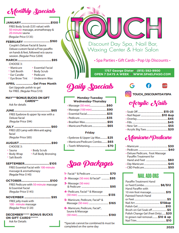 New 2025 Flyer page 1